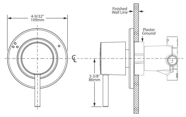 MOEN Moen T4192 Align Chrome Transfer Valve Trim