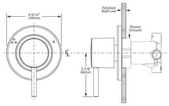 MOEN Moen T4192 Align Chrome Transfer Valve Trim
