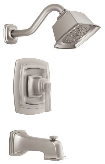 MOEN Moen T2163EPSRN Boardwalk Spot Resist Brushed Nickel Posi-Temp(R) Tub/Shower