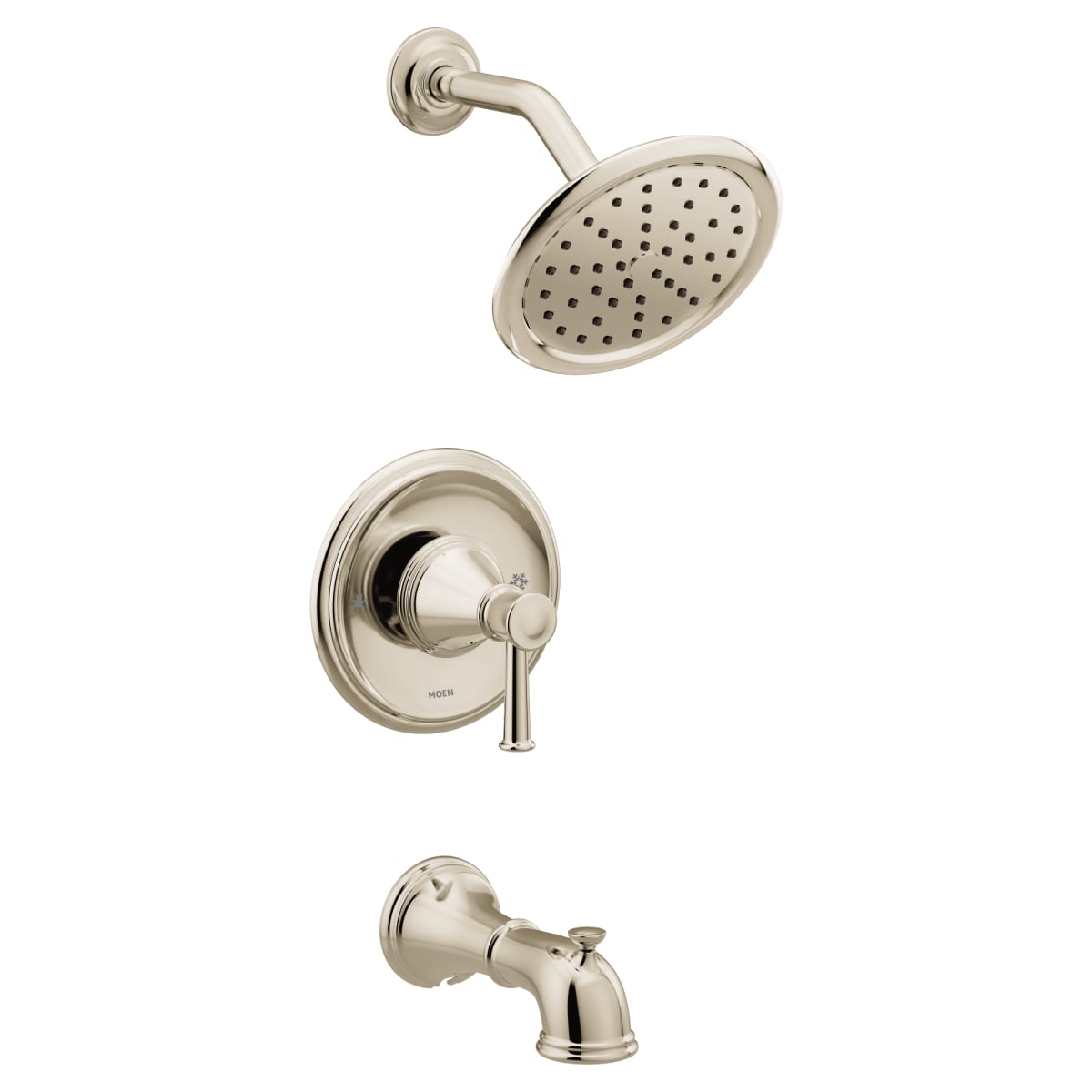MOEN Moen T2313NL Belfield One Handle Single Function Bathtub & Shower Faucet in Polished Nickel (Trim Only)