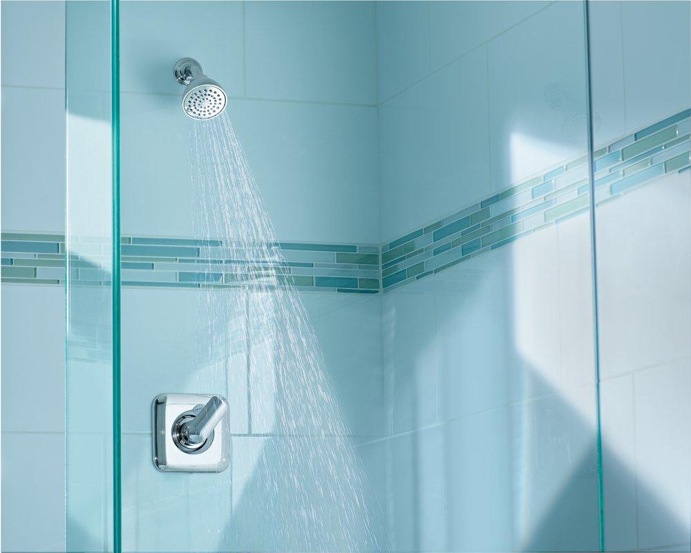 MOEN Moen T2812 Rizon One Handle Single Function Shower Faucet in Polished Chrome (Trim Only)