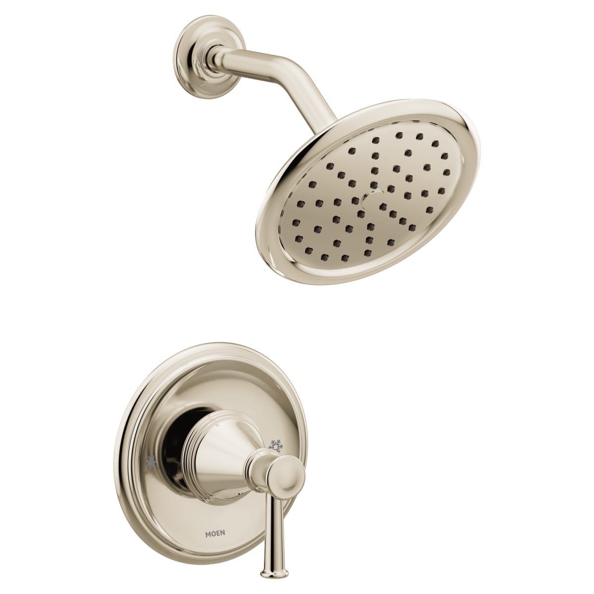 MOEN Moen T2312EPNL Belfield One Handle Single Function Shower Faucet in Polished Nickel (Trim Only)