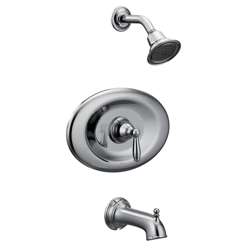 MOEN Moen T2157EP Brantford One Handle Single Function Bathtub & Shower Faucet in Polished Chrome
