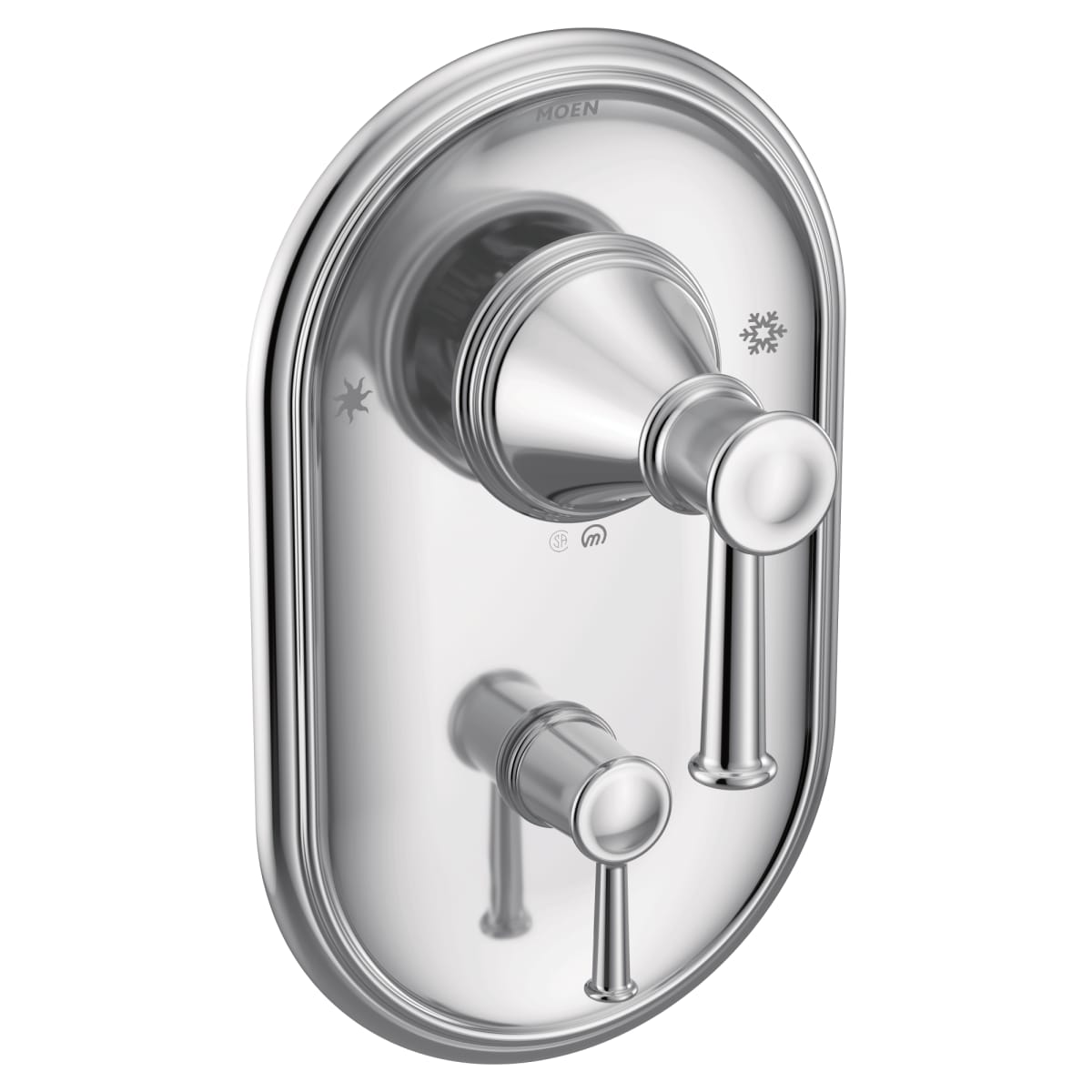 MOEN Moen T2310 Belfield Two Handle Pressure Balancing Valve Trim in Polished Chrome