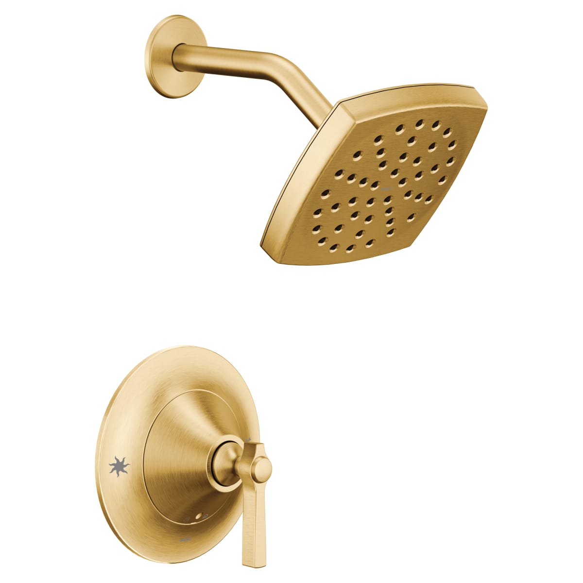 MOEN Moen TS2912BG Flara One Handle Single Function Shower Faucet in Brushed Gold (Trim Only)