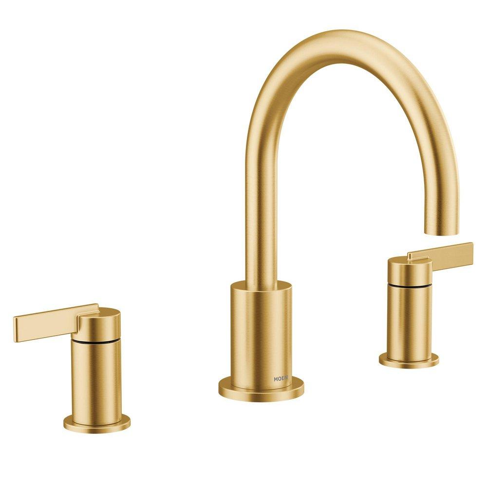 MOEN Moen T6223BG Cia Two Handle Roman Tub Faucet in Brushed Gold (Trim Only)