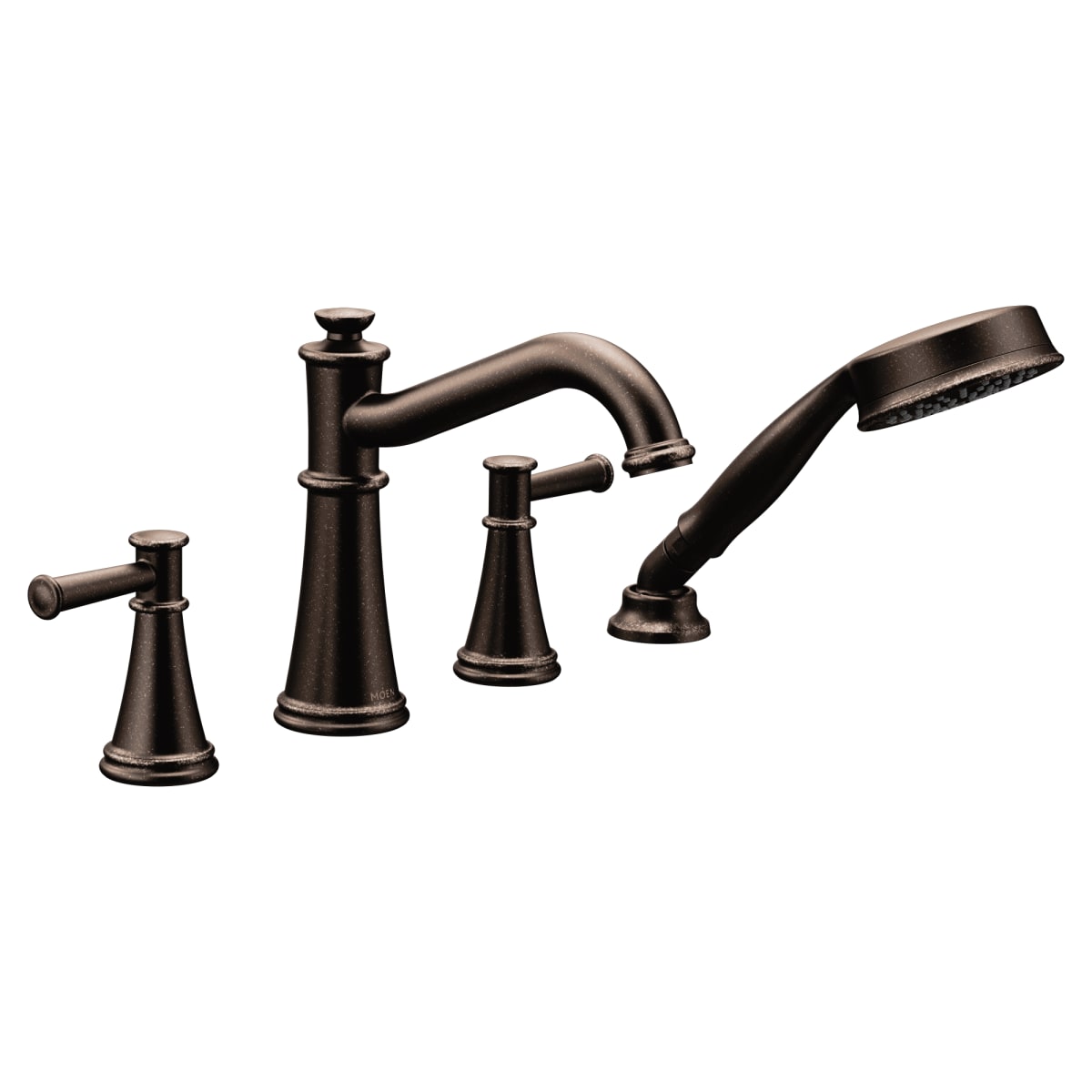 MOEN Moen T9024ORB Belfield Two Handle Roman Tub Faucet with Handshower in Oil Rubbed Bronze (Trim Only)