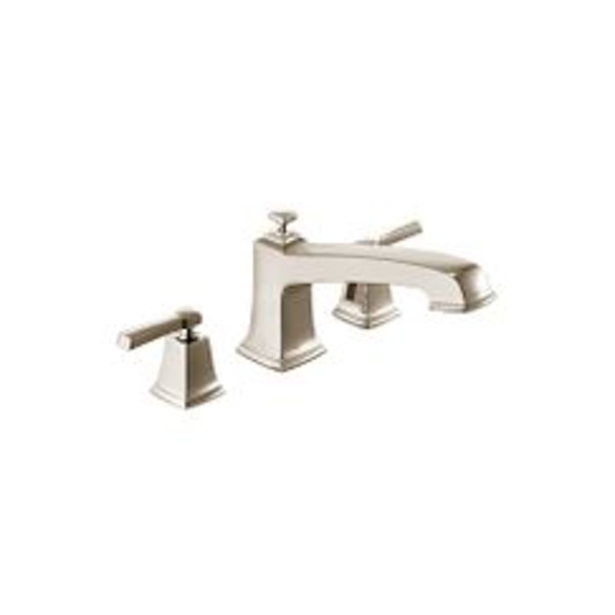 MOEN Moen T623SRN Boardwalk Two Handle Roman Tub Faucet in Spot Resist Brushed Nickel Trim Only