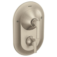 MOEN Moen TS2200BN Doux Two Handle Pressure Balancing Valve Trim in Brushed Nickel