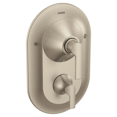 MOEN Moen TS2200BN Doux Two Handle Pressure Balancing Valve Trim in Brushed Nickel