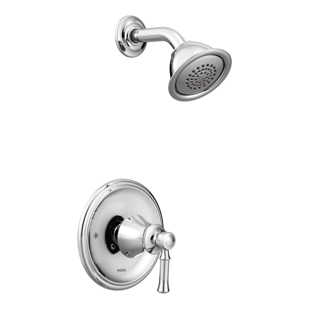 MOEN Moen T62182 Dartmoor One Handle Single Function Shower Faucet in Polished Chrome (Trim Only)