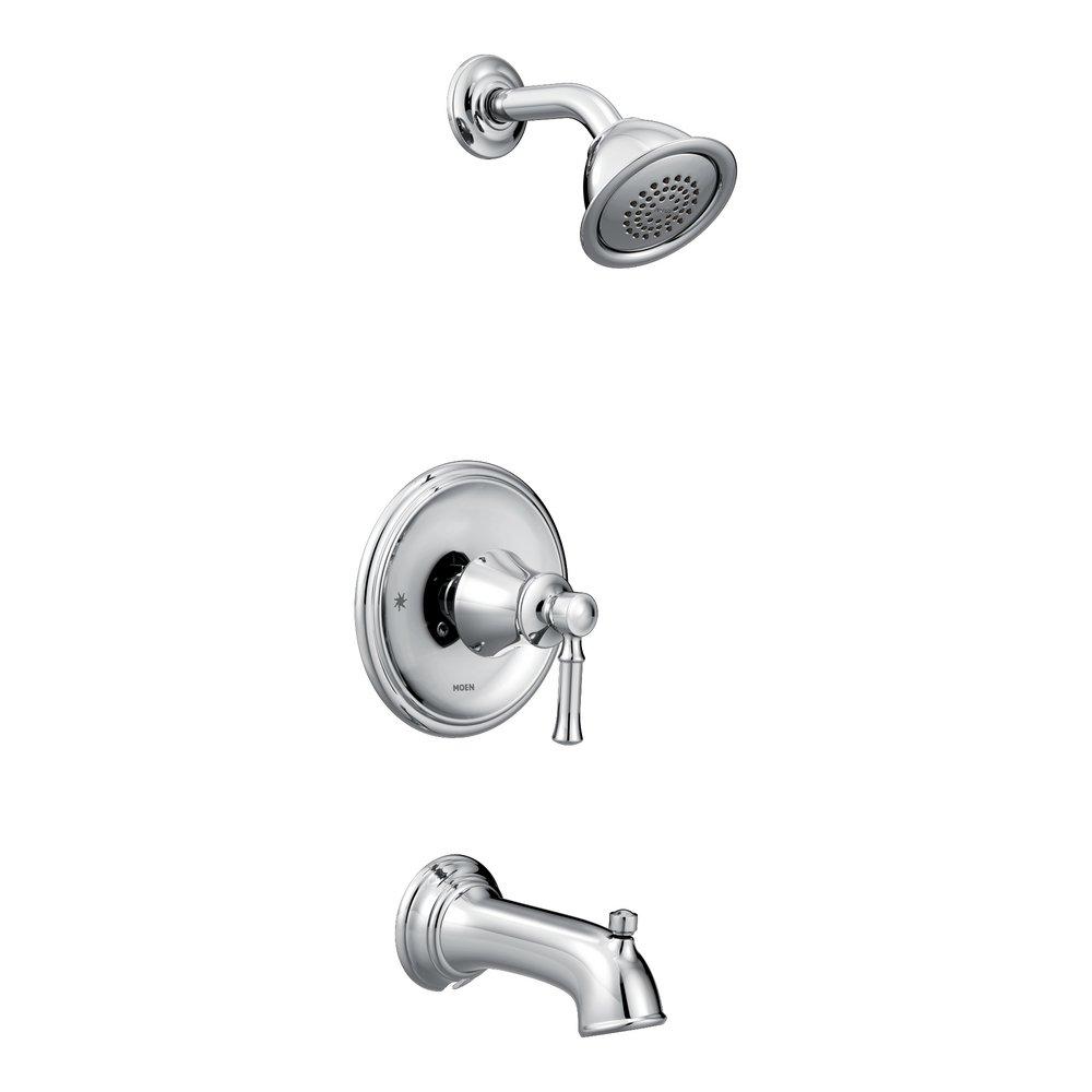 MOEN Moen T62183 Dartmoor One Handle Single Function Bathtub & Shower Faucet in Polished Chrome (Trim Only)