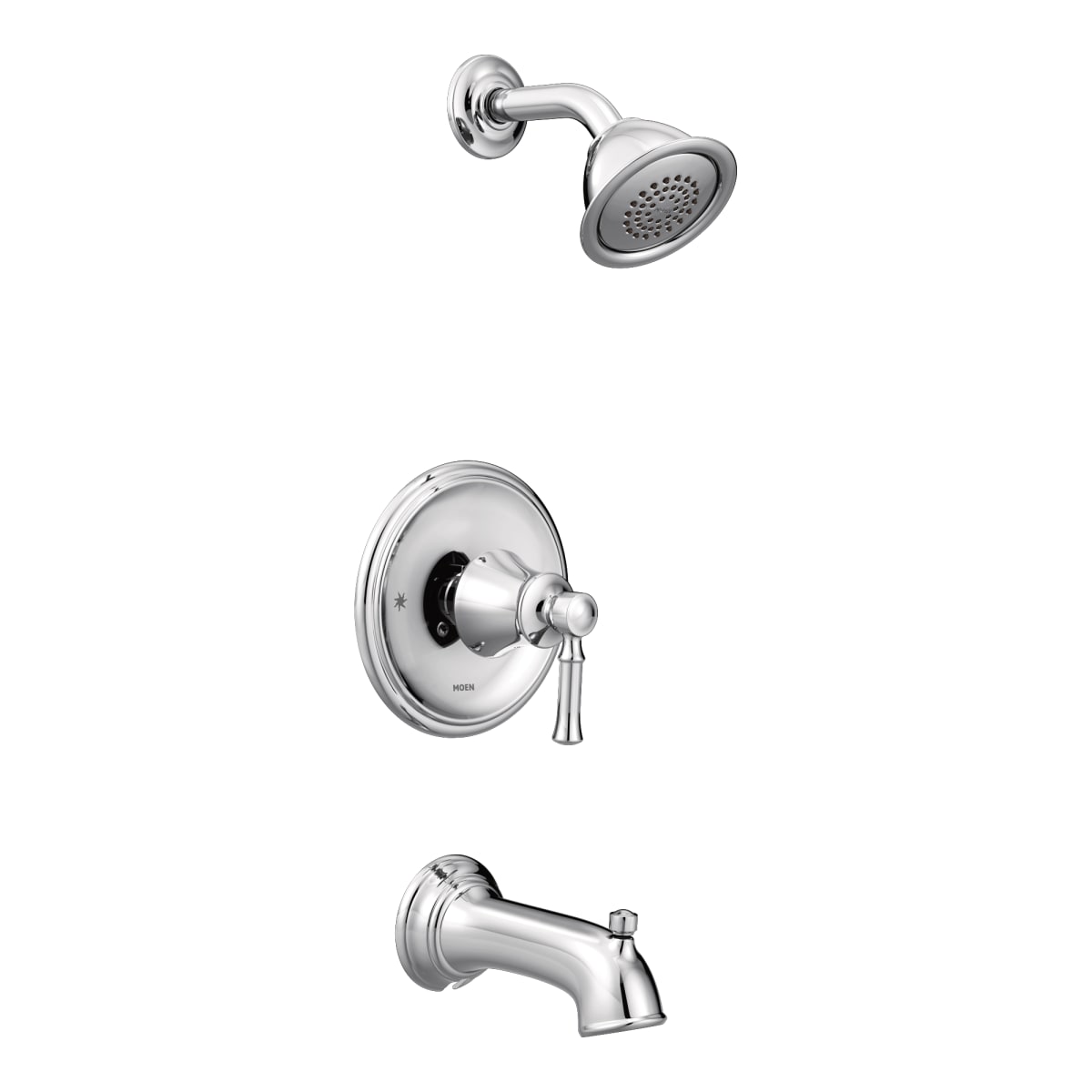 MOEN Moen T62183 Dartmoor One Handle Single Function Bathtub & Shower Faucet in Polished Chrome (Trim Only)