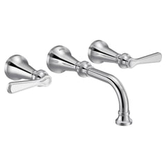 MOEN Moen TS44104 Colinet Traditional Lever Handle Wall Mount Bathroom Faucet Trim