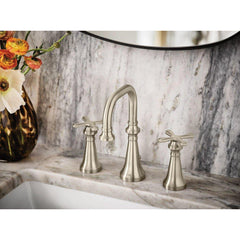 MOEN Moen TS44103BN Colinet Two Handle Widespread Bathroom Sink Faucet in Brushed Nickel