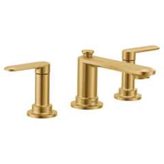 MOEN Moen TV6507BG Greenfield 8 in. Widespread Double Handle Bathroom Faucet in Brushed Gold (Valve Included)