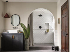 MOEN Moen TS44105BL Colinet Two Handle Wall Mount Widespread Bathroom Sink Faucet in Matte Black