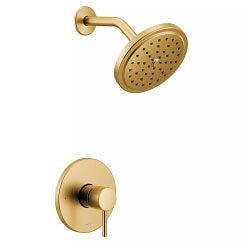 MOEN Moen UT3292EPBG Align One Handle Single Function Shower Faucet in Brushed Gold (Trim Only)