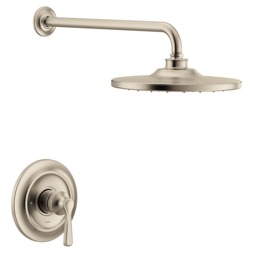 MOEN Moen UTS344302BN One Handle Single Function Shower Faucet in Brushed Nickel (Trim Only)