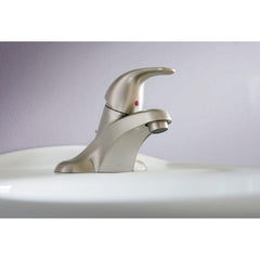 MOEN Moen WSL84502SRN Adler Single Handle Centerset Bathroom Sink Faucet in Spot Resist Brushed Nickel