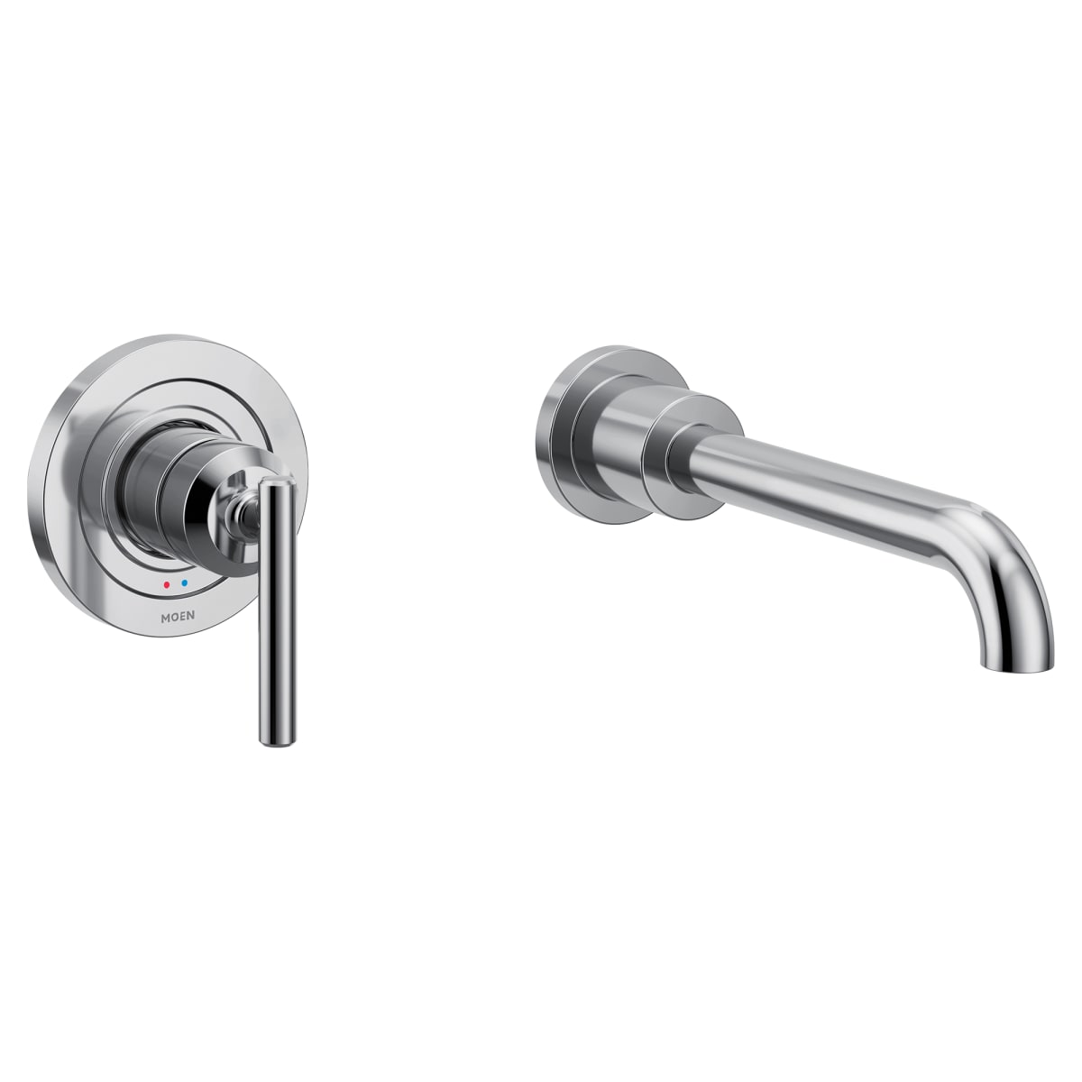 MOEN Moen WT961 Gibson 1-Handle Wall Mount Roman Tub Faucet Trim Kit in Chrome (Valve Not Included)