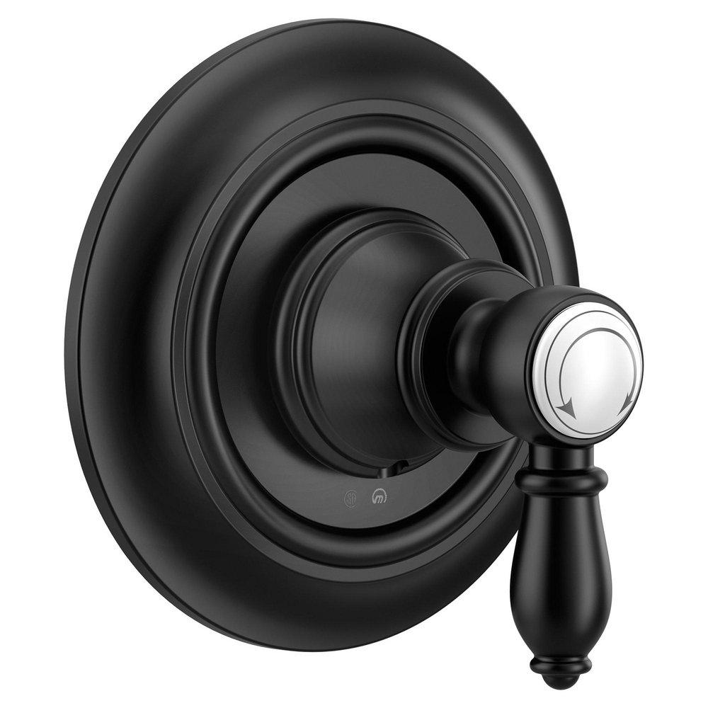 MOEN Moen UTS32205BL Weymouth Single Handle Diverter Valve Trim in Matte Black