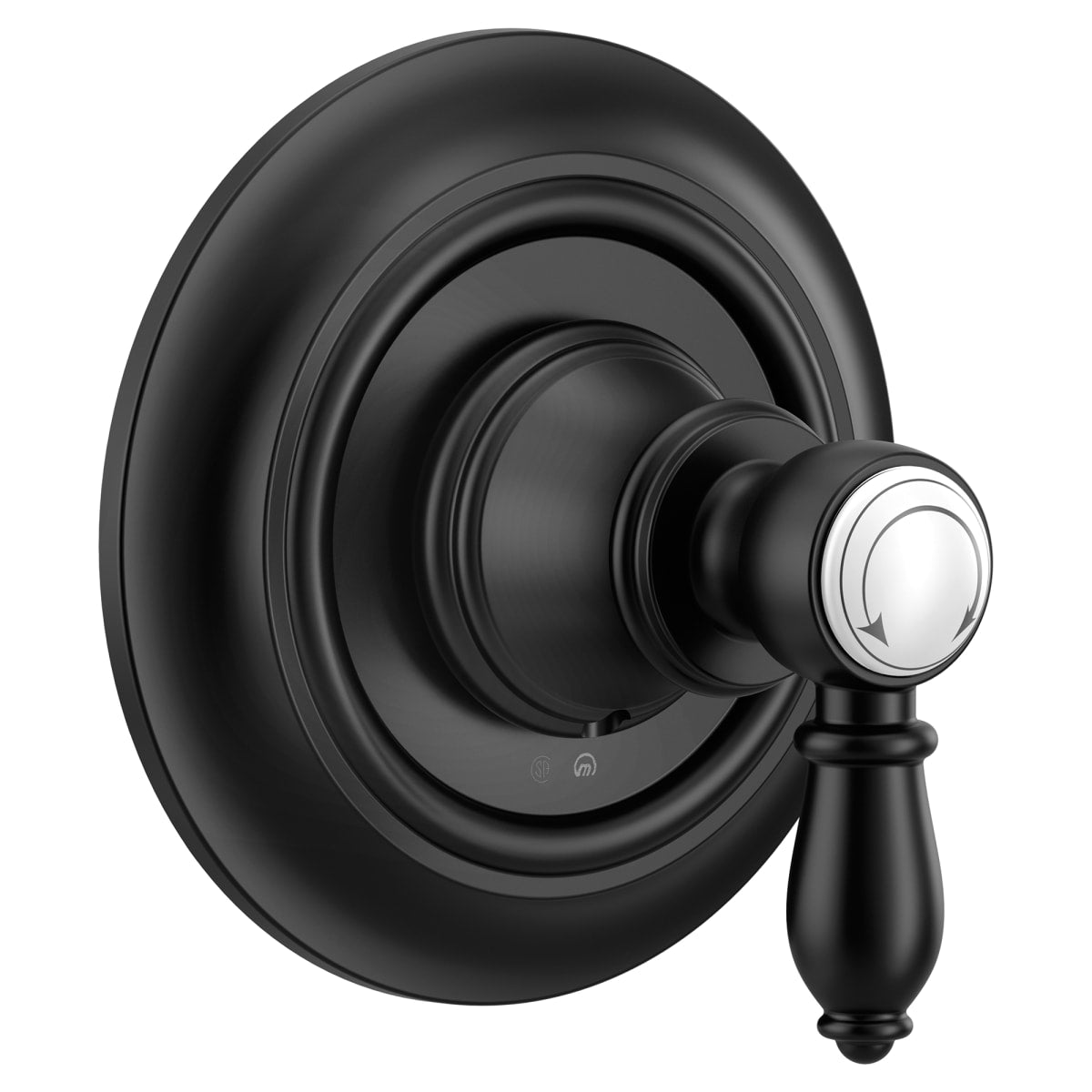 MOEN Moen UTS32205BL Weymouth Single Handle Diverter Valve Trim in Matte Black
