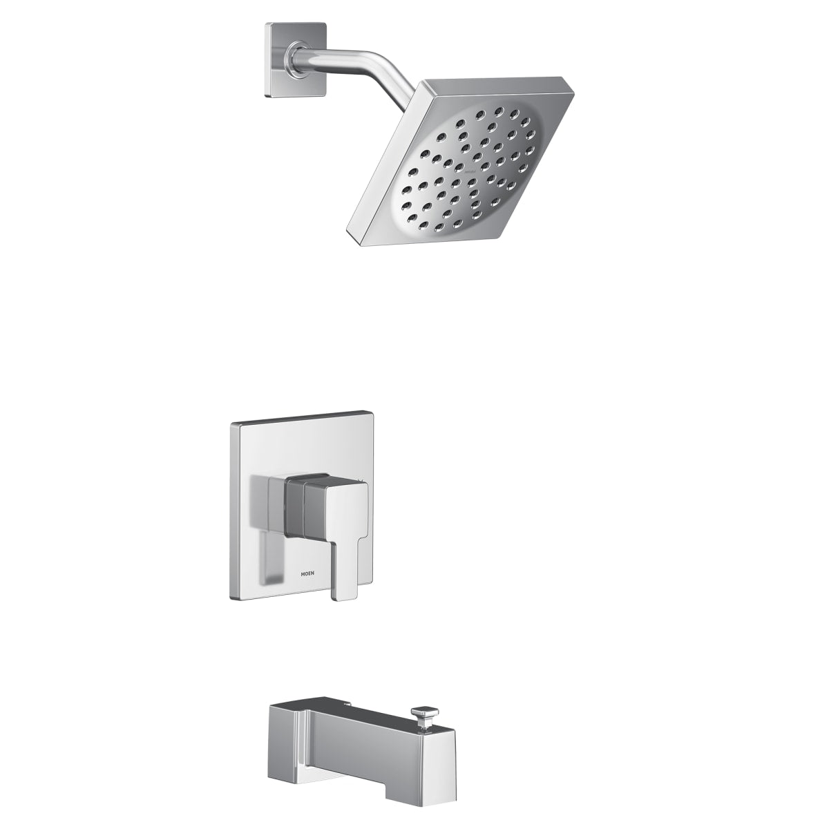 MOEN Moen UTS2713EP 90 Degree M-CORE 2-Series Eco Performance 1-Handle Tub and Shower Trim Kit in Chrome (Valve Sold Separately)