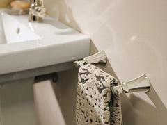 MOEN Moen YB0386NL Flara 9 in. Towel Bar in Polished Nickel