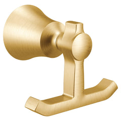 MOEN Moen YB0303BG Flara Double Robe Hook in Brushed Gold