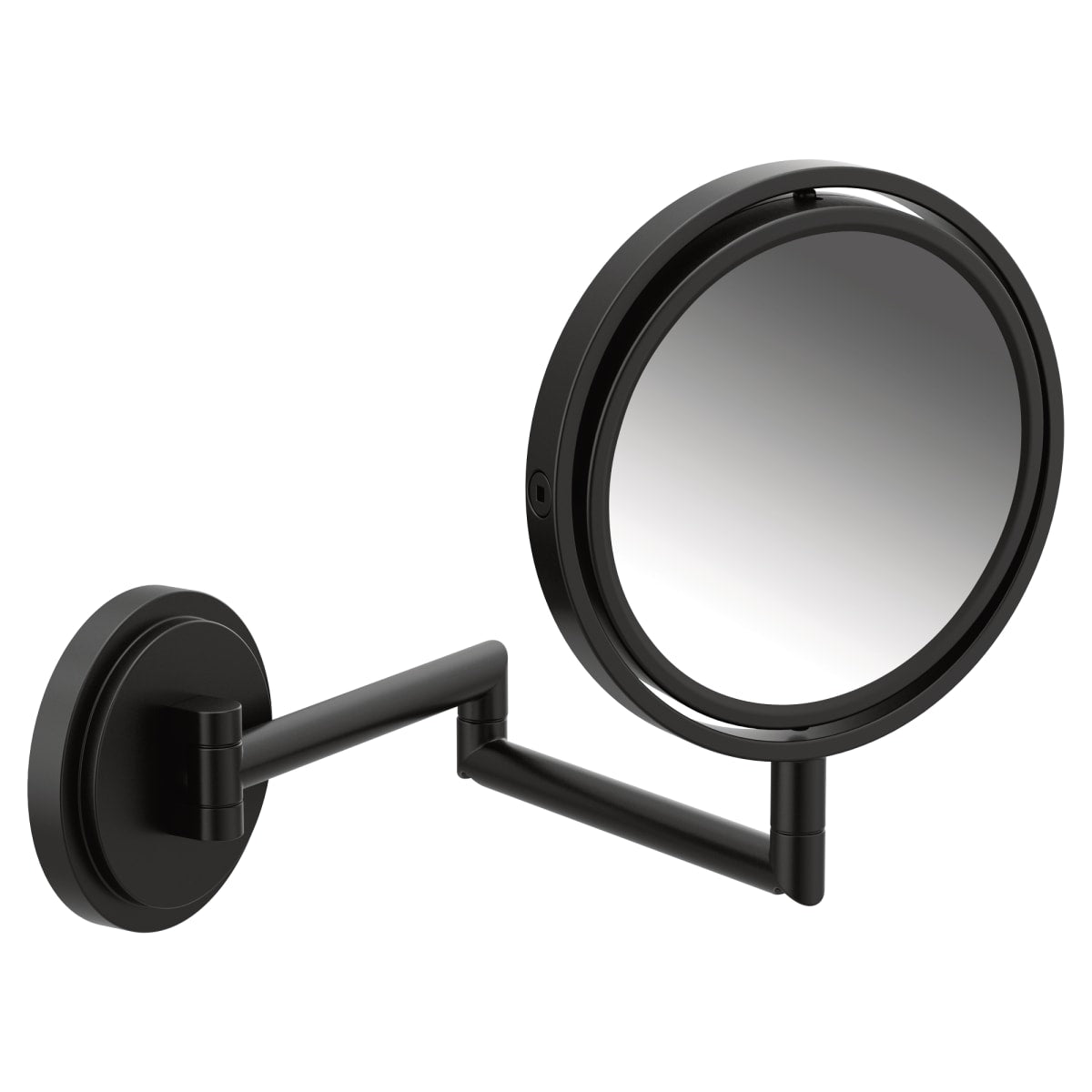 MOEN Moen YB0892BL Arris 6-13/20 x 8-9/10 x 13-17/20 in. Round Beveled Edge Magnifying Mirror in Matte Black