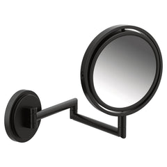 MOEN Moen YB0892BL Arris 6-13/20 x 8-9/10 x 13-17/20 in. Round Beveled Edge Magnifying Mirror in Matte Black