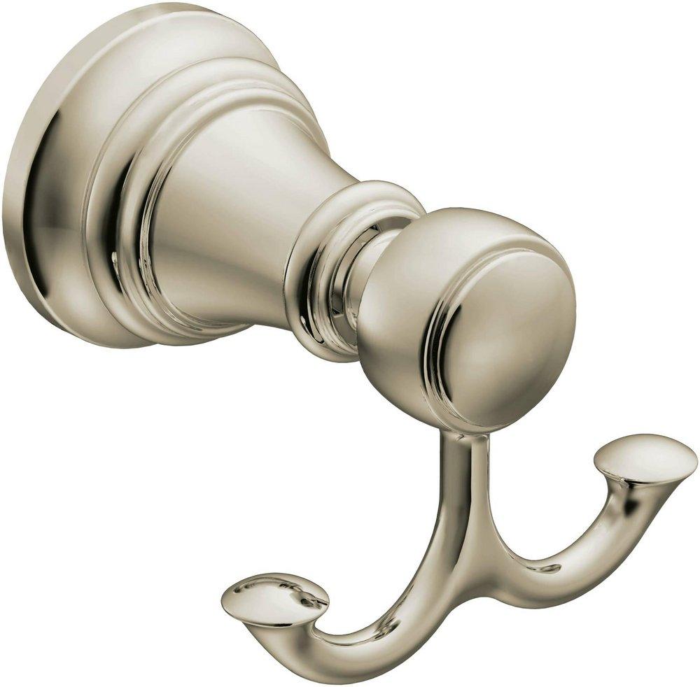 MOEN Moen YB8403BN Weymouth 2 Robe Hook in Brushed Nickel