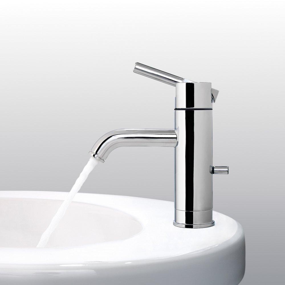 PFISTER Pfister LG42-NC00 Contempra Single Handle Centerset Bathroom Faucet in Polished Chrome