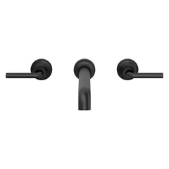 PFISTER Pfister LG49-TNT2B Tenet Two Handle Wall Mount Widespread Bathroom Sink Faucet in Matte Black