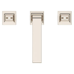 PFISTER Pfister LG49-VRV1D Verve Two Handle Widespread Bathroom Sink Faucet in Polished Nickel