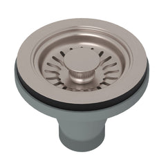 ROHL Rohl 738STN Luxury 3-1/2 in. Basket Strainer with Knob in Satin Nickel