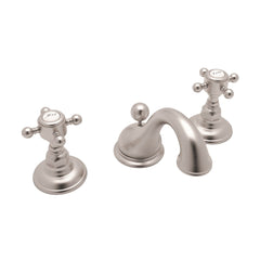 ROHL Rohl A1408XMSTN-2 Viaggio Two Handle Widespread Bathroom Sink Faucet in Satin Nickel