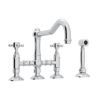 ROHL Rohl A1458XMWSAPC-2 Acqui Bridge Kitchen Faucet With Side Spray in Polished Chrome