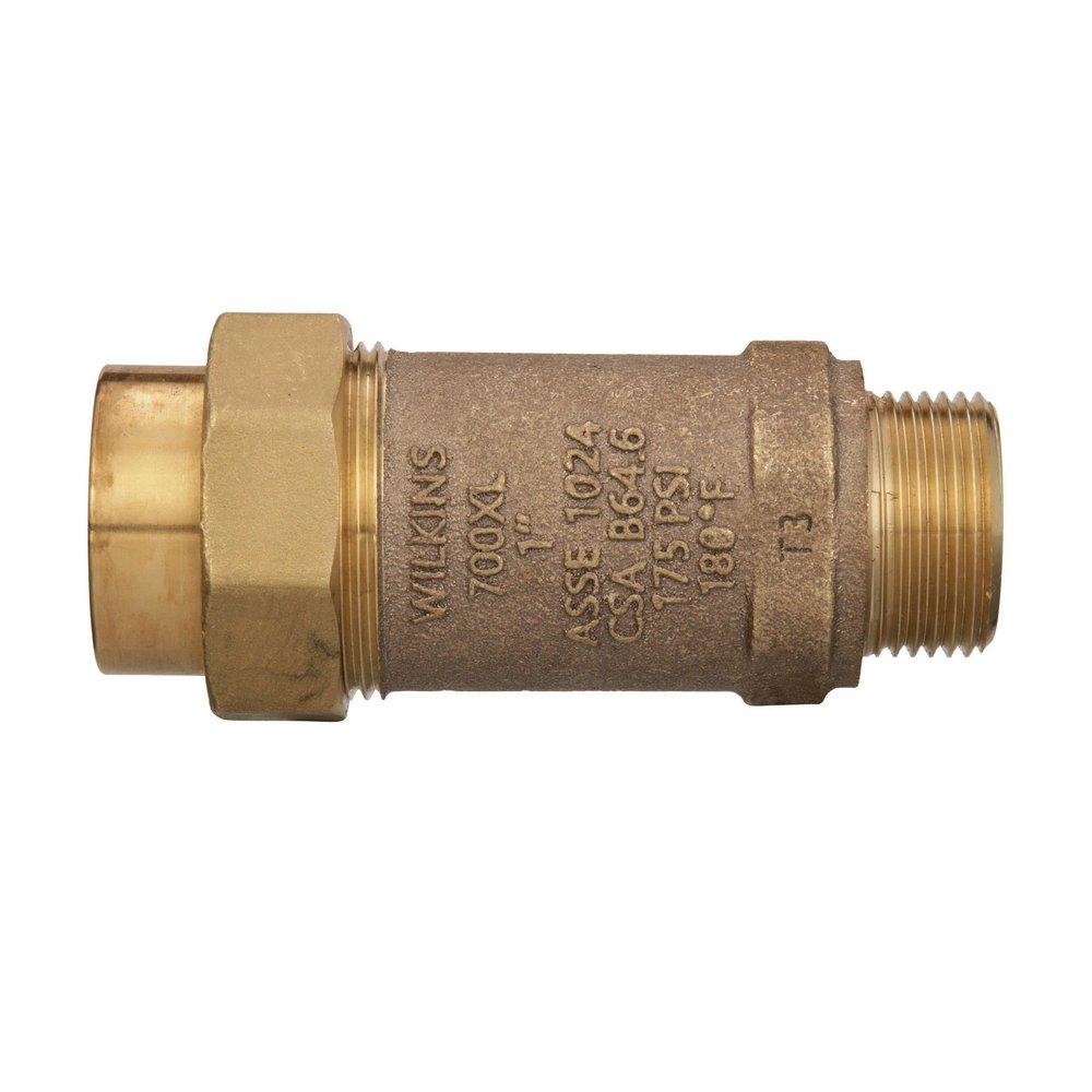 ZURN Zurn 1UFMX1MM-700XL 700XL 1 in. Cast Bronze Union Female Meter x Male Meter Threaded 175 psi Backflow Preventer