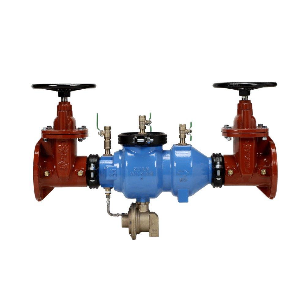 ZURN Zurn 4-375A 375A 4 in. Epoxy Coated Ductile Iron Flanged 175 psi Backflow Preventer