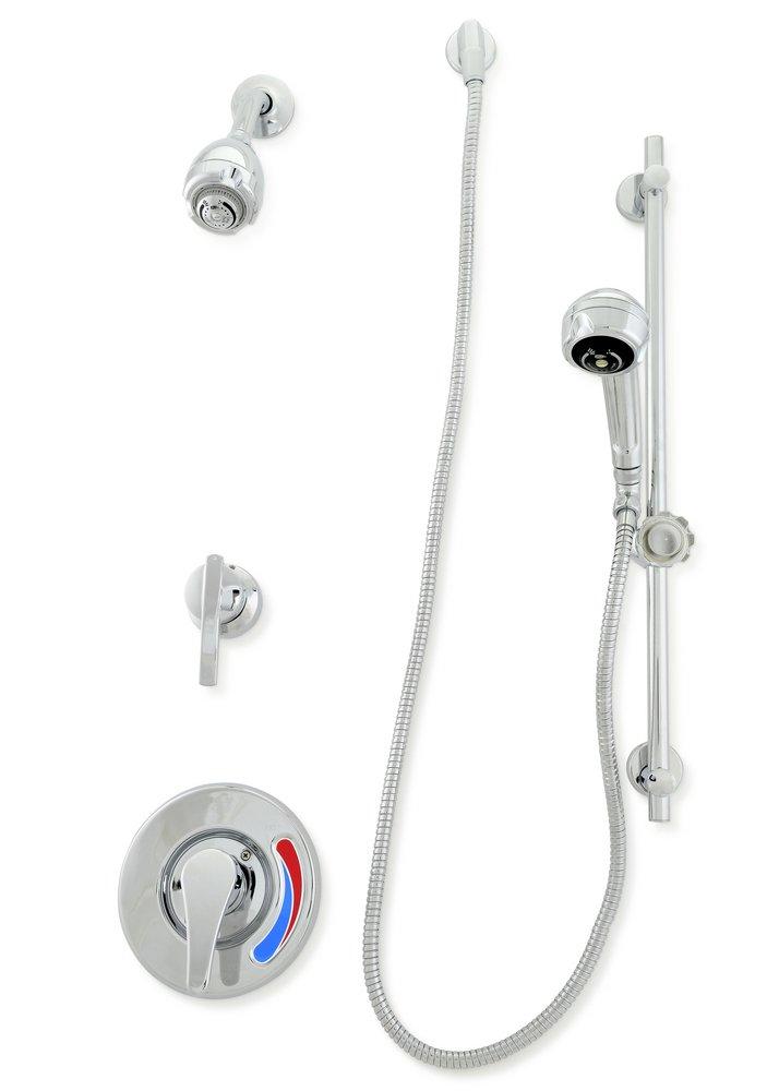 ZURN Zurn Z7301-SS-MT-DV-2P-HW AquaSpec® Single Handle Shower Faucet in Polished Chrome