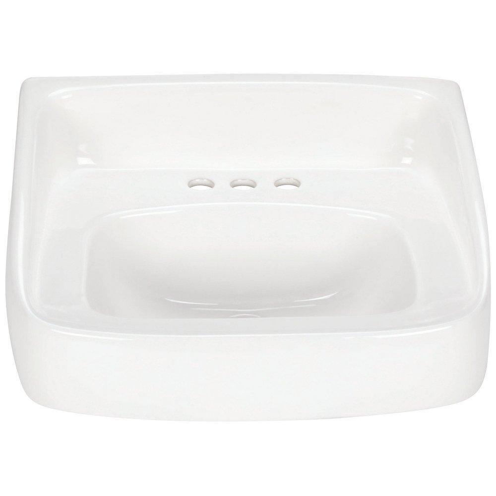 ZURN Zurn Z5364 20x18 Wall-Mount High-Back Sink/Lavatory 4 Centers