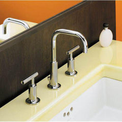 KOHLER Kohler 14406-4-CP Purist Two Handle Widespread Bathroom Sink Faucet in Polished Chrome