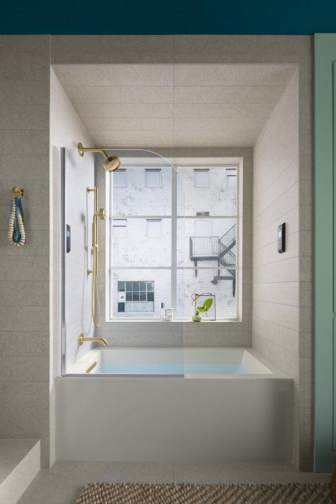 KOHLER Kohler 20201-LA-0 Underscore 60 in. x 30 in. Soaker Alcove Bathtub with Left Drain