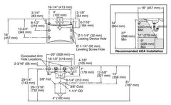 KOHLER Kohler 2054-0 Soho® 20 x 18 in. Rectangular Wall Mount Bathroom Sink in White