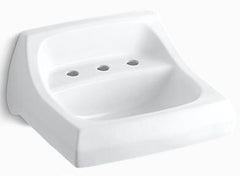 KOHLER Kohler 2006-0 Kingston 21-1/4 x 18-1/4 in. Rectangular Wall Mount Bathroom Sink