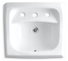 KOHLER Kohler 2006-0 Kingston 21-1/4 x 18-1/4 in. Rectangular Wall Mount Bathroom Sink