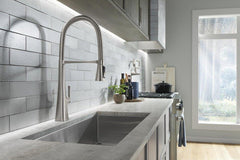 KOHLER Kohler 22060-VS Graze Single Handle Pull Down Kitchen Faucet in Vibrant Stainless