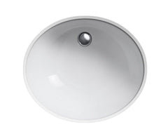 KOHLER KOHLER 2209-0 Caxton 17 x 14 in. Oval Undermount Bathroom Sink in White